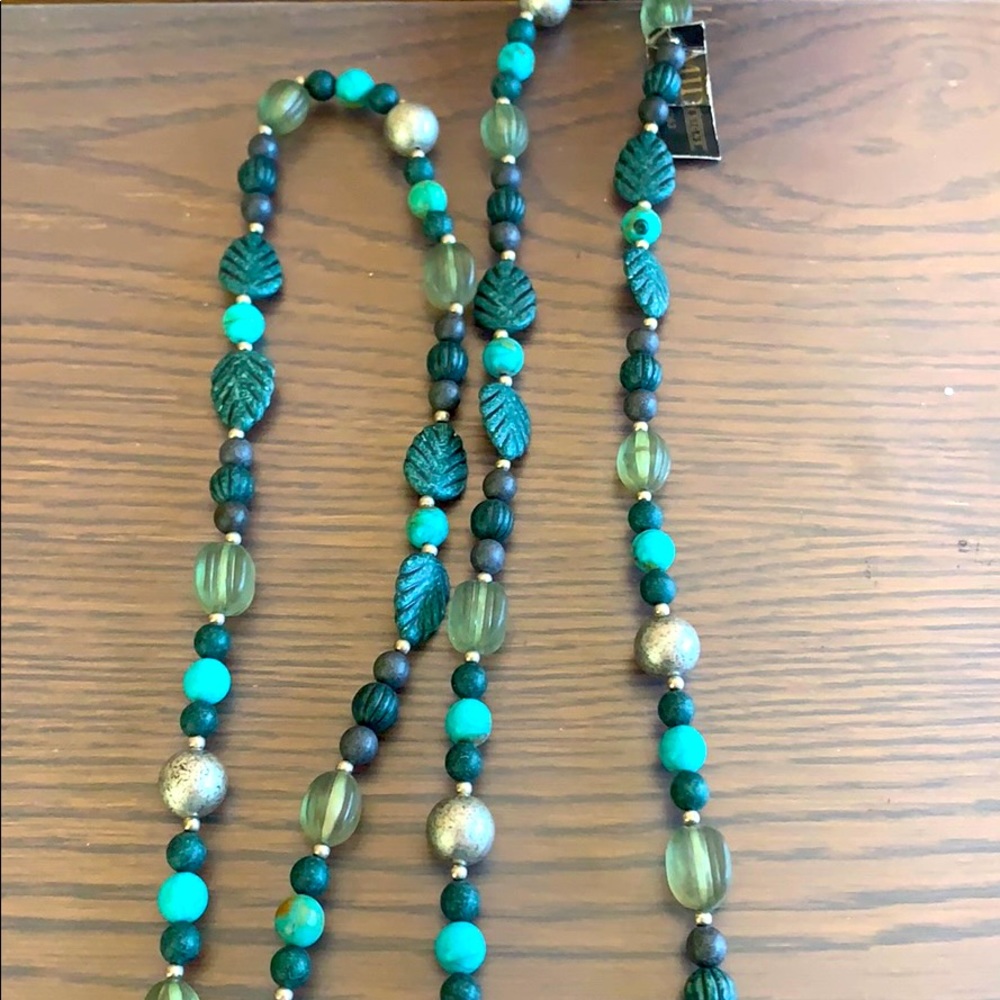 Turquoise long necklace